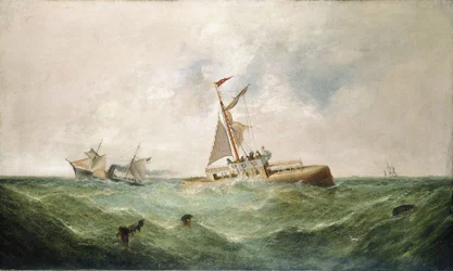 Der Transport der Nadel der Kleopatra nach England, 1877