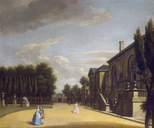 Ansicht der Chiswick Villa von hinten zum Inigo Jones Tor