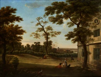 Westcombe House, Blick von der Terrasse in Richtung Greenwich