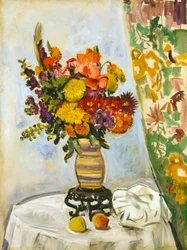 Blumen in einer chinesischen Vase