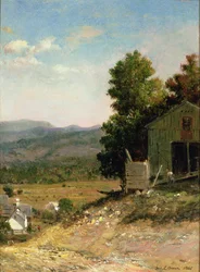 Studie einer alten Scheune, West Campton, New Hampshire, 1865
