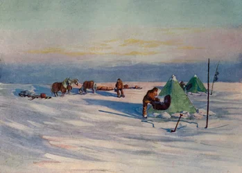 Ein ruhiger Abend an der Barriere, um 1908, 1909