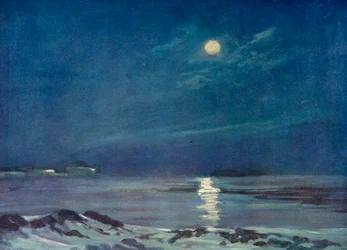 Vollmond im Winter, ca. 1908, 1909