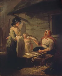 Fischverkäuferin, Ende der 1780er Jahre