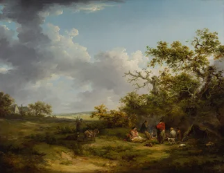 Landschaft mit einem Zigeunerlager