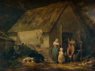Morgen, Händler bereiten sich auf den Markt vor, 1791