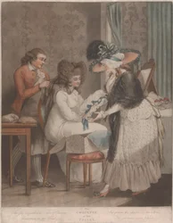 Die Kokette bei ihrer Toilette