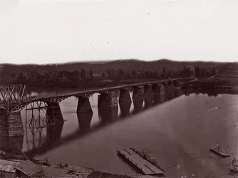 Brücke über den Tennessee River in Chattanooga, ca. 1864