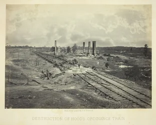 Zerstörung von Hoods Munitionszug, 1864