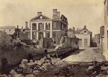 Ruinen des Pinckney Mansion, Charleston, South Carolina