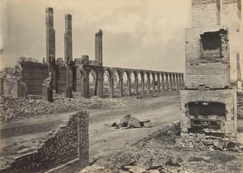 Ruinen des R.R. Depots, Charleston, South Carolina, 1860er Jahre