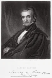 James Knox Polk, graviert von Henry Bryan Hall