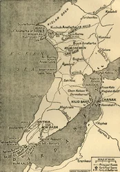 Karte der Halbinsel Gallipoli, 1919