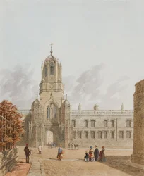 Tom Tower, Christ Church von Pembroke Square, Oxford, 1849