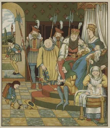 Illustration für Rumpelstilzchen von den Brüdern Grimm