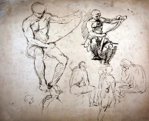 Nackte Männer - Studien für die Alten