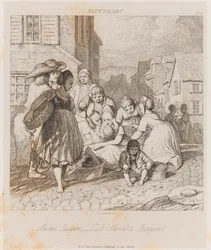 Markt, Stuttgart, ca. 1821