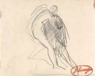 Figur, die eine ohnmächtige Figur stützt