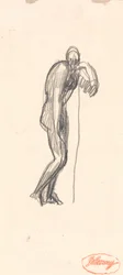 Figur eines alten Mannes