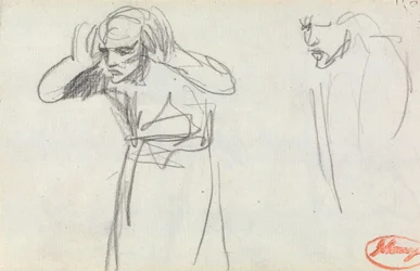 Figur mit Händen an den Ohren