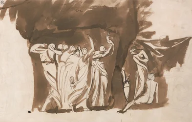 Mythologische Gruppe von Frauen und Kindern