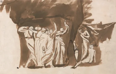 Mythologische Gruppe von Frauen und Kindern