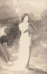 Studie einer stehenden Dame