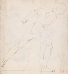 Studie des Borghese-Gladiators