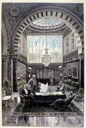 Es war ein Ort des Gesprächs, der am angenehmsten war (Seite 34) in „Testament eines Exzentrikers“ von Jules Verne