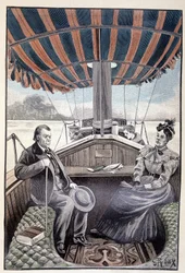 An Bord ihrer Dampfyacht (Seite 384) in „Testament eines Exzentrikers“ von Jules Verne