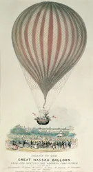 Aufstieg des Großen Nassau-Ballons, Montpellier Gardens, 3. Juli 1837