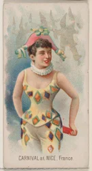 Karneval in Nizza, Frankreich, aus der Feiertagsserie N80 für Duke-Zigaretten, 1890