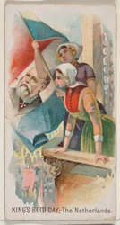 Geburtstag des Königs, Niederlande, aus der Feiertagsserie N80 für Duke-Zigaretten, 1890