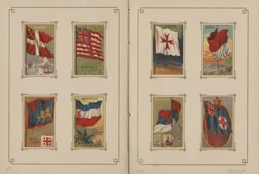 Flaggen aller Nationen sowie der Staaten und Territorien der Vereinigten Staaten von Amerika - Seiten 19 und 20, 1887