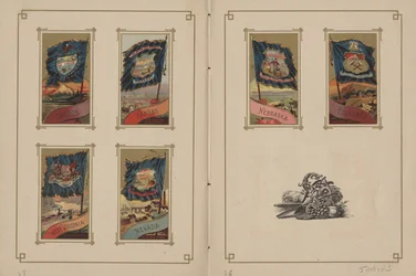 Flaggen aller Nationen und der Vereinigten Staaten von Amerika - Seiten 35 und 36, 1887
