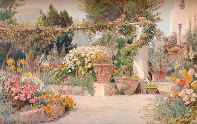 Ein italienischer Garten, ca. 1903