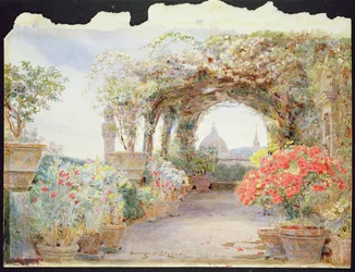 Garten mit Blick auf den Dom, Florenz