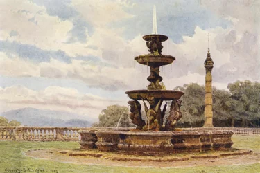 Italienische Gärten: Der Drachenbrunnen, Villa Mondragone