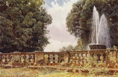 Italienische Gärten: Der große Brunnen, Villa Conti