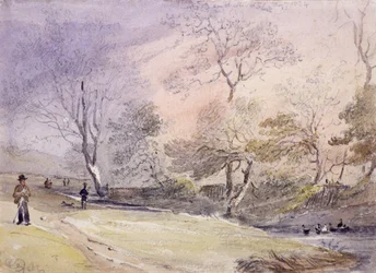 Fleet River, Hampstead, London, 1834