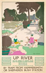 "Up River", ein London Transport Plakat, 1926