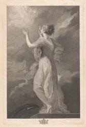 Westfenster der Kapelle, New College Oxford: Die Tugenden - Hoffnung