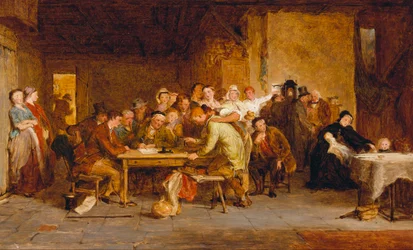 Skizze für "Die Verlosung", 1868