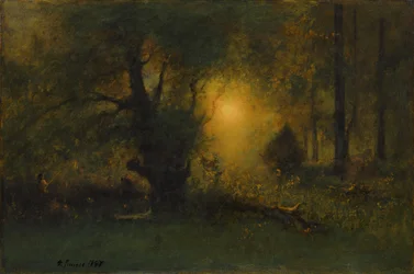 Sonnenaufgang im Wald, 1887