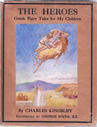 Umschlaggestaltung, aus Die Helden, veröffentlicht von George Allen und Unwin 1929