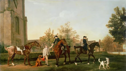 Lord Torringtons Jagddiener brechen von Southill, Bedfordshire, ca. 1765-8 auf