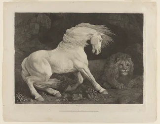 Ein von einem Löwen erschrecktes Pferd, nach George Stubbs