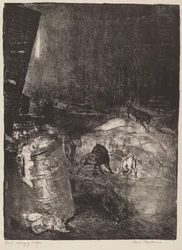 Hungrige Hunde, zweiter Stein, 1916