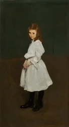 Kleines Mädchen in Weiß, Queenie Burnett, 1907