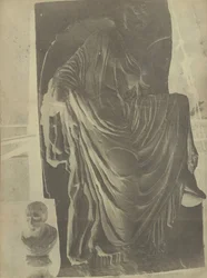 Basso Relievo--der flügellosen Siegesgöttin--kürzlich gefunden, 1848